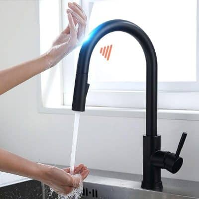 Alternative view of Gold Touch Sensor Kitchen Faucet