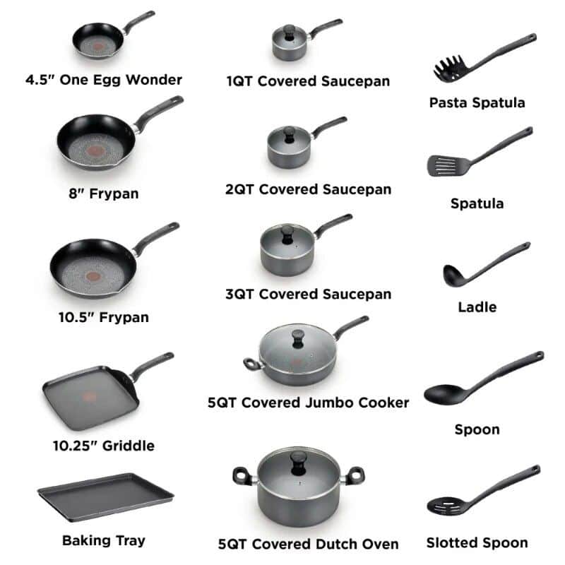 20-Piece Deluxe Nonstick Cookware Set - Image 4