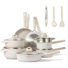 Alternative view of 16-Piece Eco-Friendly Nonstick Cookware Set