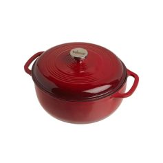 Alternative view of 4.5 Quart Enameled Dutch Oven in Red