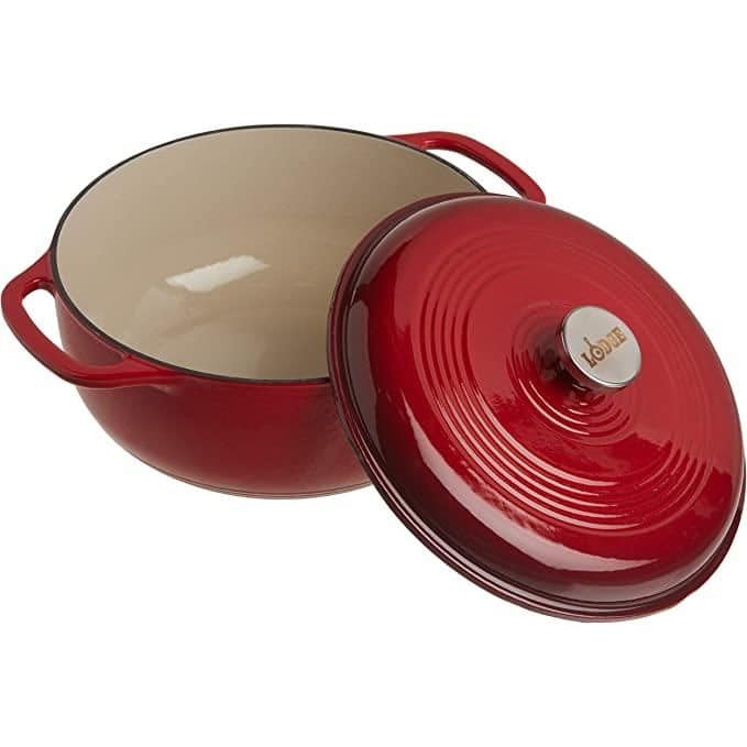 4.5 Quart Enameled Dutch Oven in Red