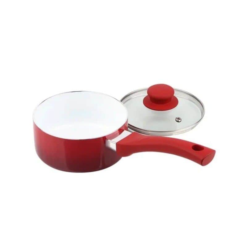 12-Piece Red Ombre Ceramic Nonstick Cookware Set - Image 4