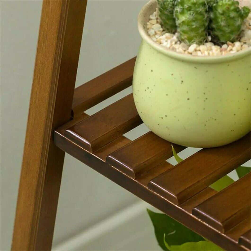 Tall Bamboo Plant Stand - Image 7