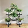 Multi-Layer Metal Plant Stand with Wheels