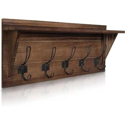 Alternative view of 24" Wall Mounted Coat Rack Shelf