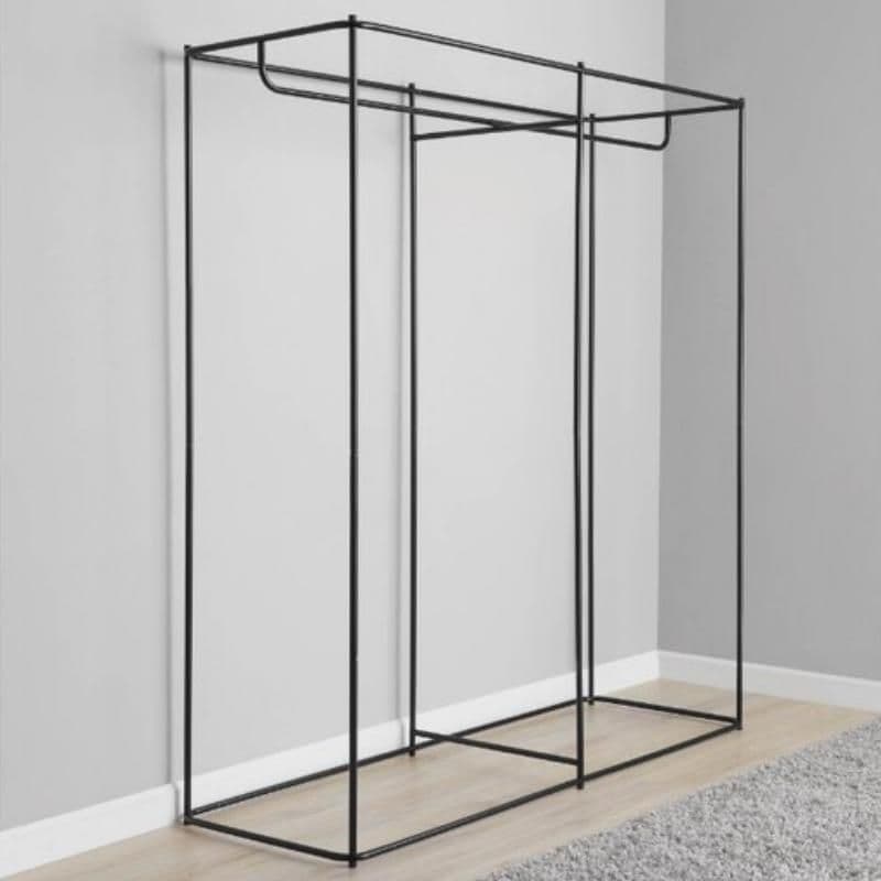 Extra Wide Single Tier Steel Tube & Fabric Clothes Closet - Image 4