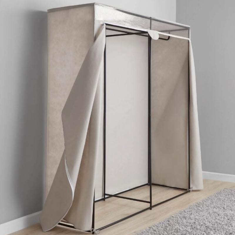 Extra Wide Single Tier Steel Tube & Fabric Clothes Closet - Image 3