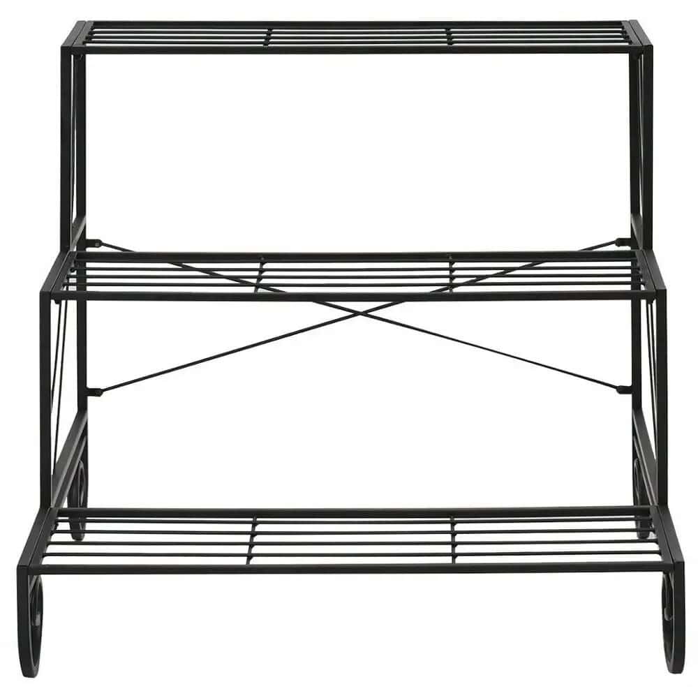 3 Tier Outdoor Metal Plant Stand - Image 3