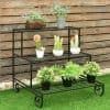 3 Tier Outdoor Metal Plant Stand
