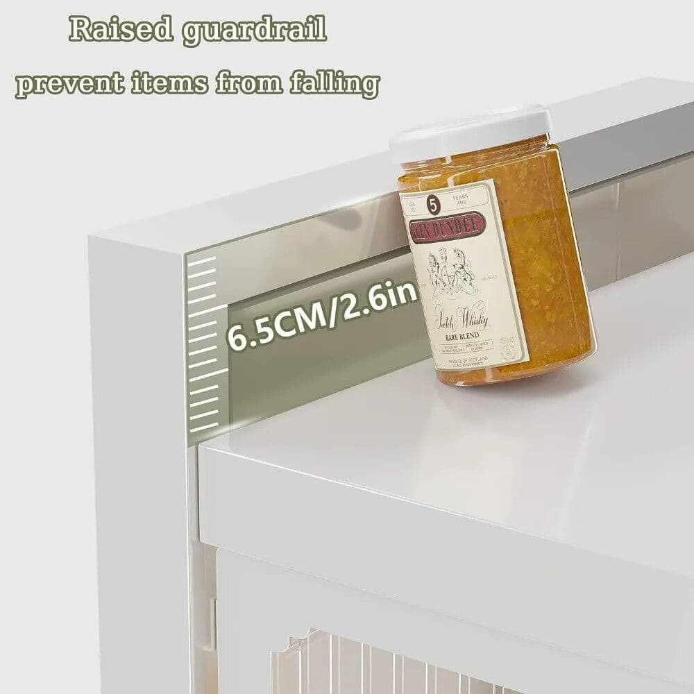 5-Tier Pantry Storage Cabinet with Clamshell Door - Image 7