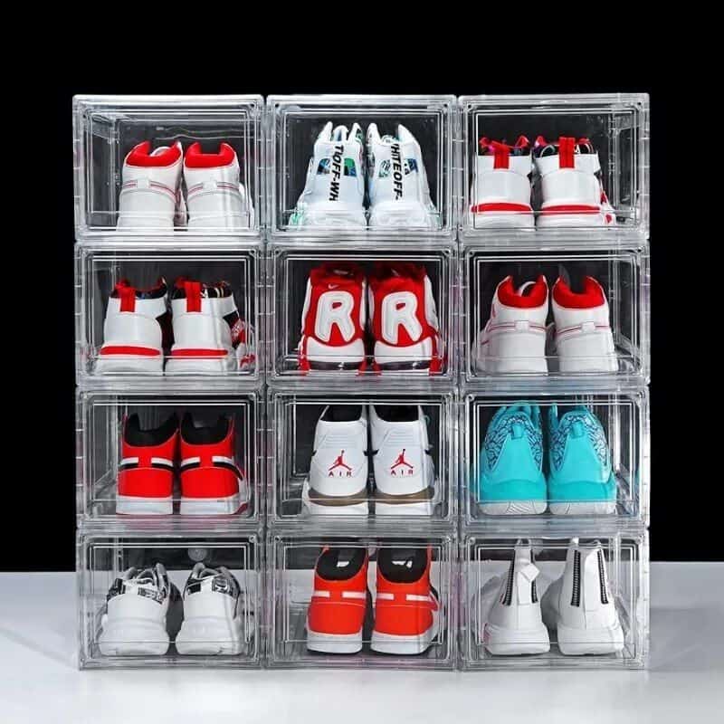 Clear Acrylic Stackable Shoe Boxes - Image 2
