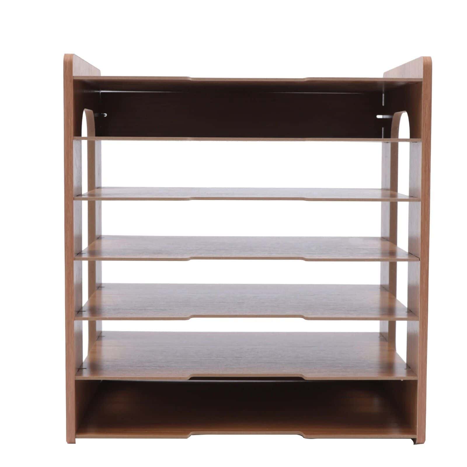 Wood Office Paper Organizer - 7Tier Widen Desktop File Holder - Image 6