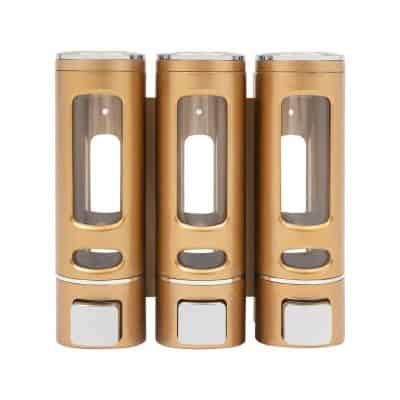 Elegant 3-in-1 Wall-Mounted Soap and Shampoo Dispenser