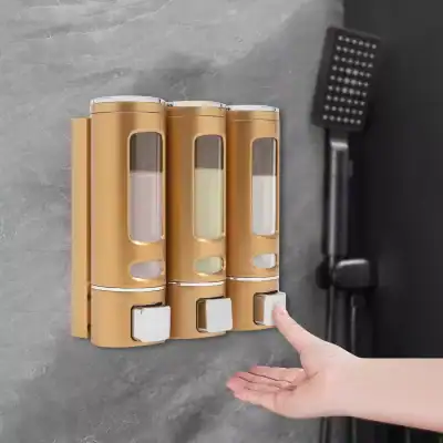 Alternative view of Elegant 3-in-1 Wall-Mounted Soap and Shampoo Dispenser