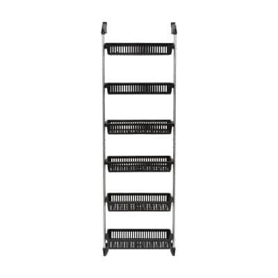 Durable black plastic shelves on a sturdy metal frame, ideal for organizing optometry tools, eyewear, or medical supplies in optical stores, clinics, or labs.