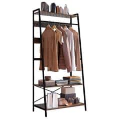 Versatile clothing storage with shelves and hanging space, perfect for organizing fashion accessories and apparel at Monalisa Store.