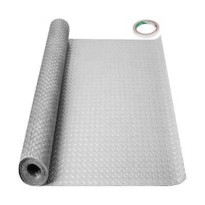 Non-slip safety mat for medical or home use, durable diamond plate design, easy to cut, and install for enhanced safety and stability in various environments. Perfect for wellness and healthcare settings.