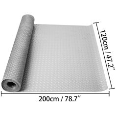 Durable non-slip yoga mat, 200cm x 120cm, offers excellent grip for exercise, gym, and fitness routines, ensuring safety and stability during workouts. Perfect for home or gym use.