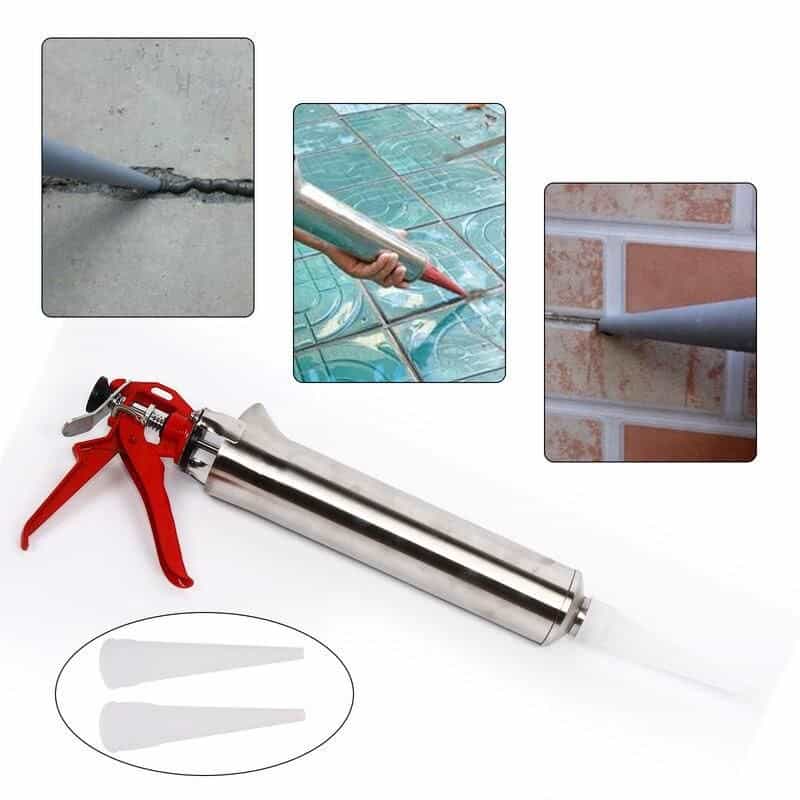 High-quality caulking sealant gun for precise application in home renovation and construction projects. Durable, easy to use, perfect for sealing gaps and cracks in walls, floors, and tiles.