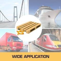 2. Wooden pallets used for shipping and storage, ideal for logistics, transportation, and warehousing needs. Durable and versatile for various industries.