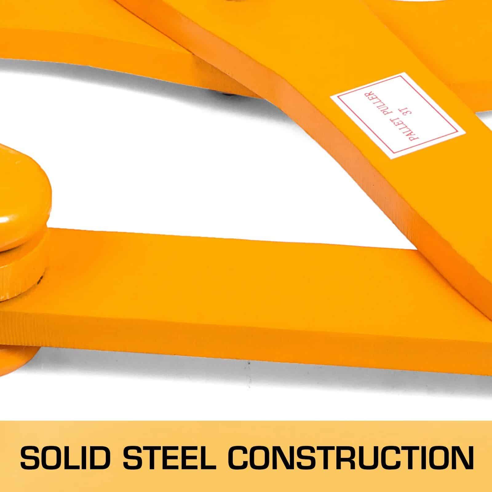 Durable orange metal optical lens frame holder, designed for safe and sturdy storage of eyeglasses or sunglasses, ideal for opticians and eyewear retailers.