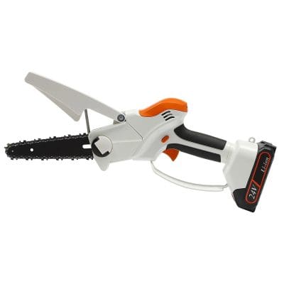 High-performance electric chainsaw with cordless design, long-lasting lithium-ion battery, and easy operation. Perfect for yard work, tree cutting, and DIY projects.