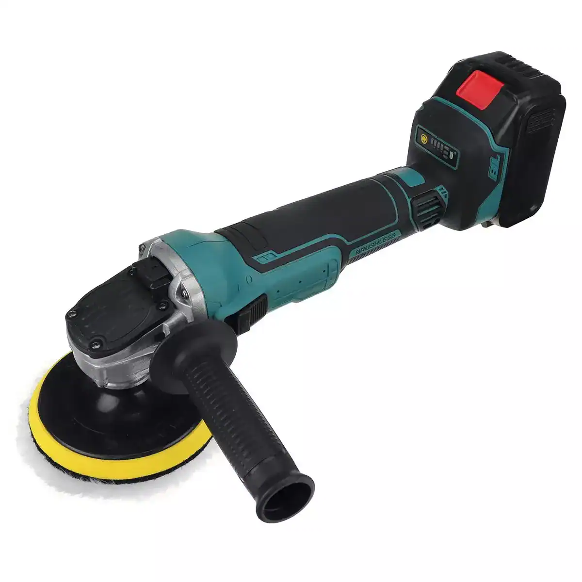 Versatile cordless electric polisher with rechargeable battery, designed for car care, detailing, and surface polishing. Compact, lightweight, and easy to handle for both professional and diy projects.