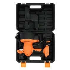 Laser eye cleaning equipment with ergonomic handheld laser device, rechargeable battery, and storage case for eye care professionals and optometrists.