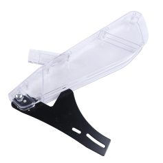 Clear contact lens storage case with black holder, portable and hygienic for daily contact lens use, suitable for eye care and optical needs.
