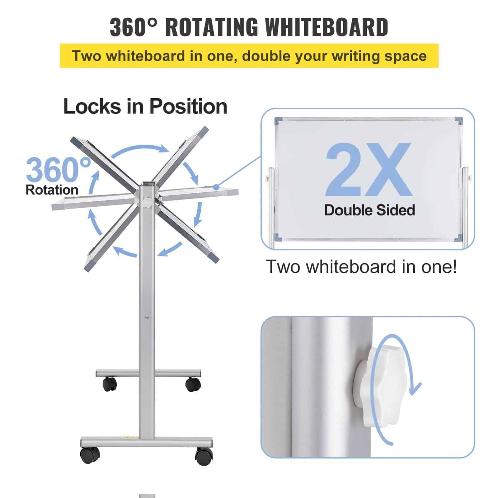360° Reversible Mobile Dry Erase Board - Image 5