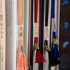 Stylish butterfly-themed eyewear straps with gold accents shown at Monalisa Store, perfect for enhancing eye health and fashion.