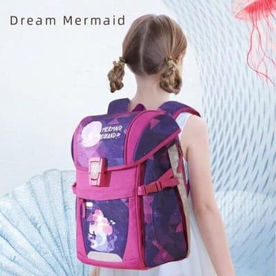 High-quality children's backpack with mermaid design, perfect for school or travel, featuring durable materials and vibrant colors from Monalisa Store.