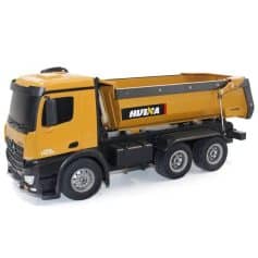 High-resolution scale model of a yellow dump truck, perfect for construction and industrial-themed collections, showcasing detailed design and realistic features for enthusiasts.