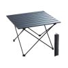 Lightweight foldable camping table for outdoor activities, picnics, and travel. Compact design with easy setup and included carrying bag for convenient transportation and storage.