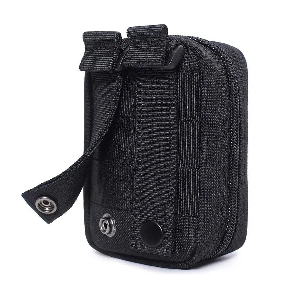 Durable black medical storage case for healthcare professionals and first responders, featuring secure zippers and multiple compartments for organizing medical tools.