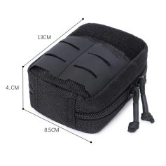 High-quality black glasses case with adjustable closure, lightweight and durable for optical accessories.