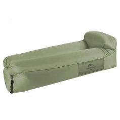 Portable inflatable lounger for outdoor relaxation and travel convenience, great for camping, beaches, and leisure activities, providing comfort and support during outdoor adventures.