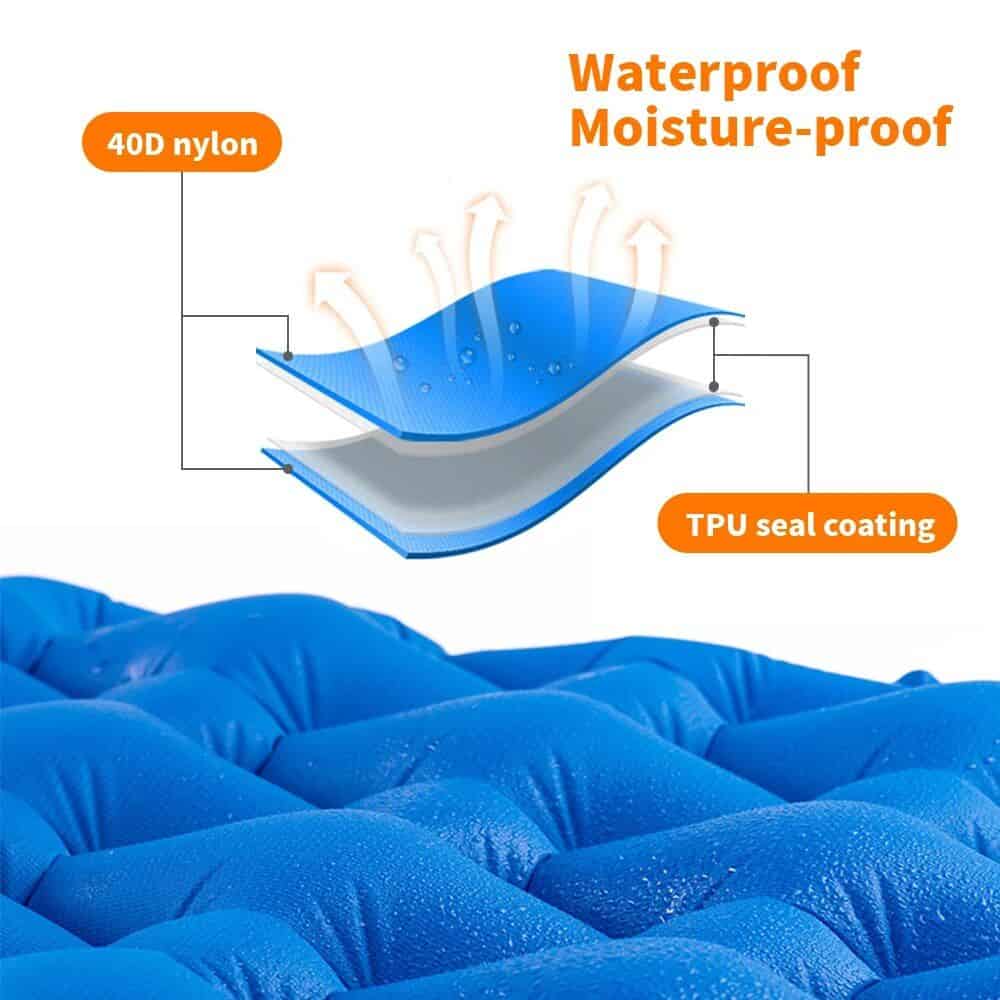 High-quality waterproof, moisture-proof mattress with 40D nylon and TPU seal coating for optimal comfort and durability. Ideal for home, hotel, or medical use.