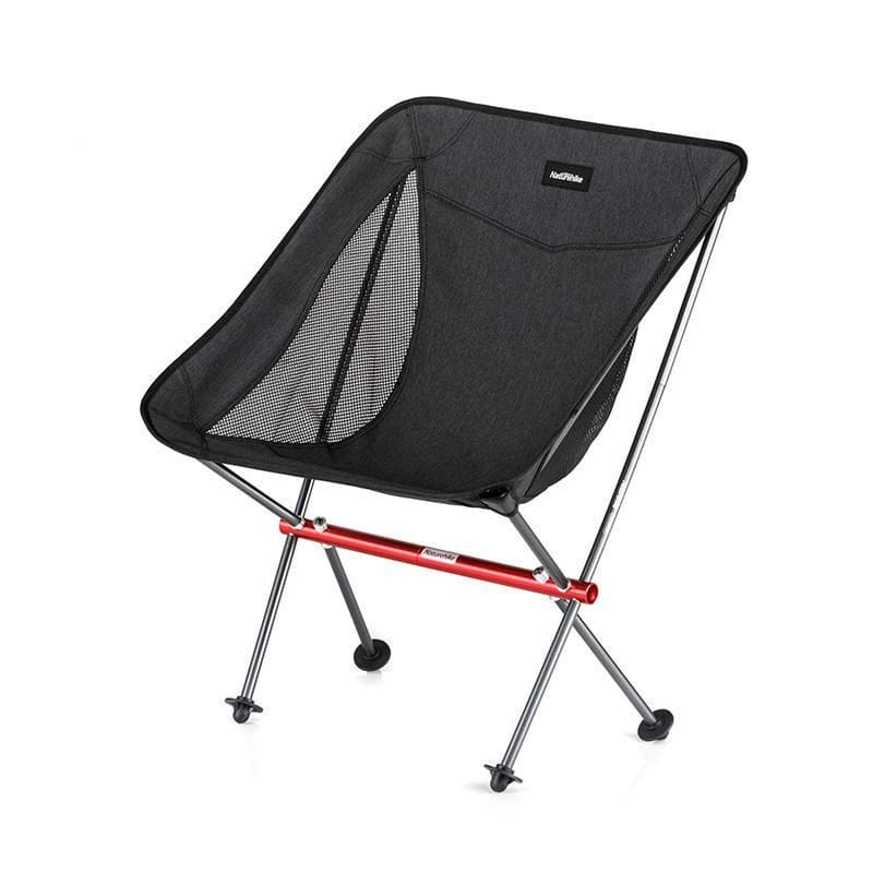 Lightweight outdoor camping chair with breathable mesh seat for comfort and portability. Ideal for travel, picnics, and outdoor activities. Durable construction with foldable design for easy storage.