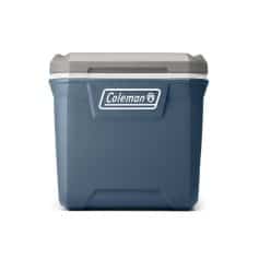 Durable Coleman cooler for outdoor use and food storage, ideal for camping, picnics, and travel. Keeps food and beverages cold for extended periods with sturdy insulation.