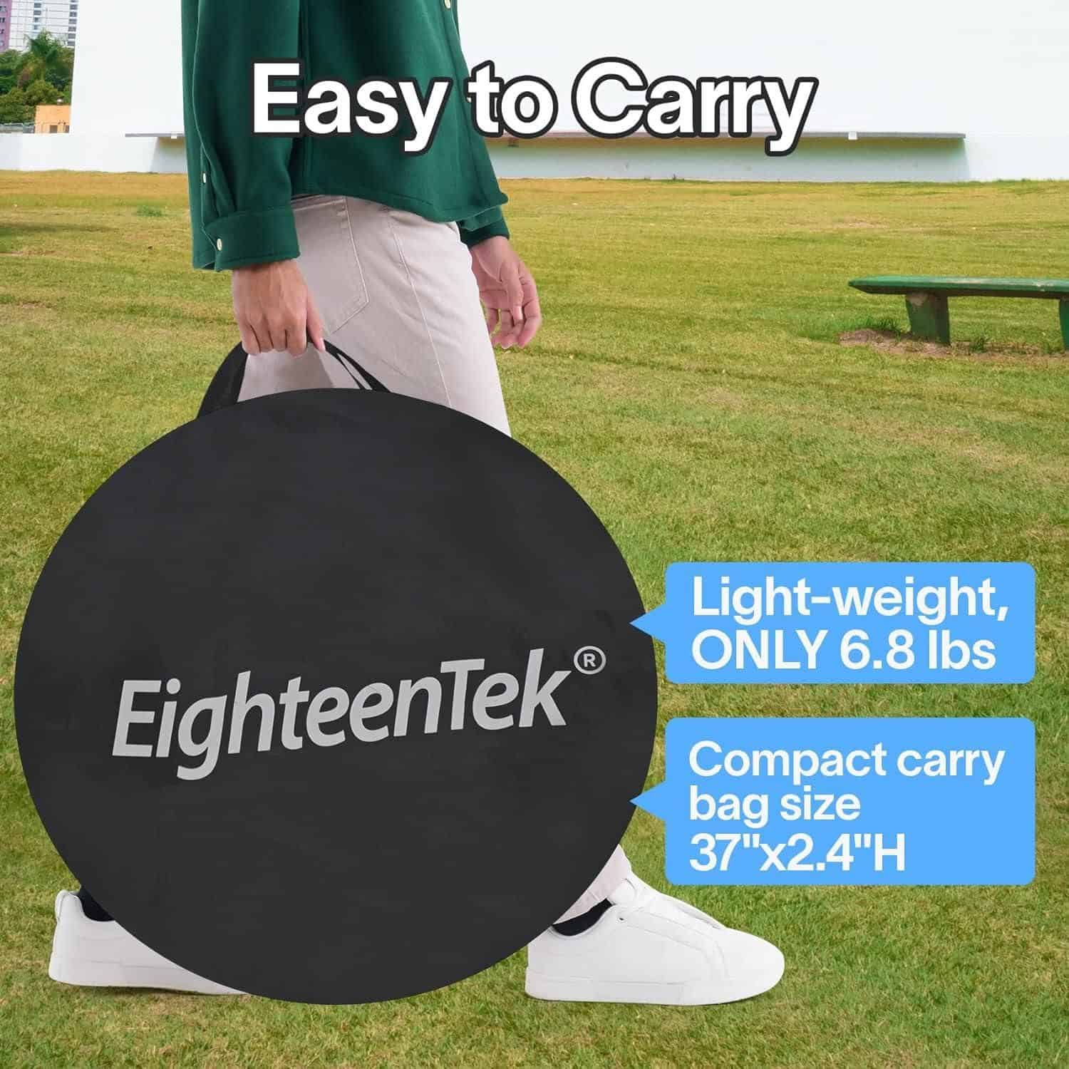 Lightweight, durable opt travel bag, only 6.8 lbs, designed for convenience with compact size 37"x2.4"H, perfect for carrying ophthalmic equipment on the go.