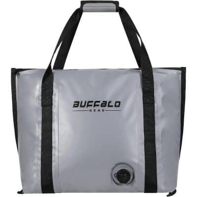 Durable gray storage bag for opticians and eyewear accessories. Perfect for travel and organization, featuring sturdy handles and waterproof material. Ideal for optical shops, optometrists, and eyewear professionals.
