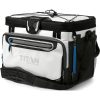 Durable medical cooler bag with insulated compartments for temperature-sensitive eye care products. Perfect for transporting eyewear and lenses securely during trips or appointments.