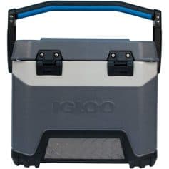Durable Igloo cooler for medical storage and transportation, ideal for keeping medicines and vaccines safe during transit.