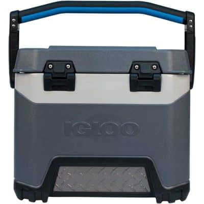 Durable Igloo cooler for medical storage and transportation, ideal for keeping medicines and vaccines safe during transit.