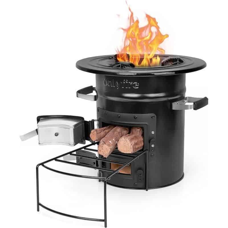 Fire pit, outdoor heater, camping fire pit, backyard heating, portable fireplace, outdoor gatherings, wood-burning fire pit for camping and patio.