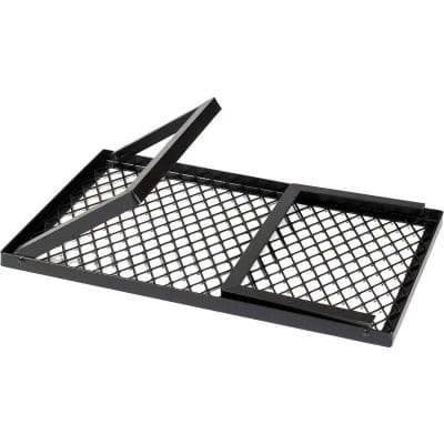 Durable stainless steel tray for storage and organization, ideal for office or retail settings with a mesh design for easy access and visibility. Perfect for organizing supplies efficiently.