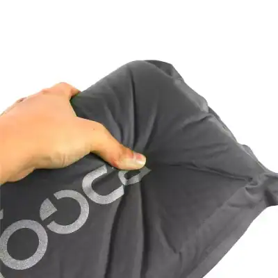 High-quality black shopping bag from Monalisa Medical Optics, featuring the brand's logo, used for carrying eyewear or optical accessories, emphasizing brand visibility and eco-friendly packaging.