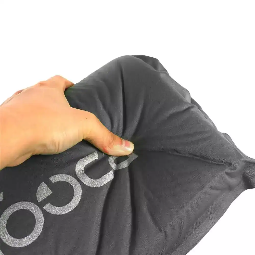 High-quality black shopping bag from Monalisa Medical Optics, featuring the brand's logo, used for carrying eyewear or optical accessories, emphasizing brand visibility and eco-friendly packaging.