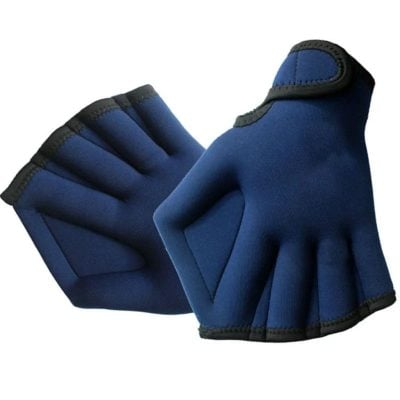 High-quality blue and black sports gloves for fitness, gym, and outdoor activities with a comfortable fit and durable material. Perfect for enhancing grip and protecting hands during workouts.
